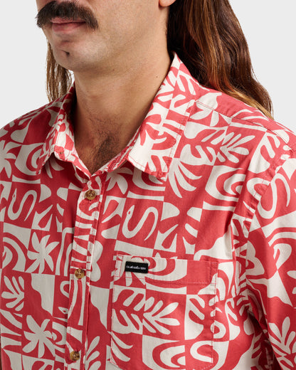 Terra Classic Stretch Short Sleeve Shirt - Mineral Red Quick Silver Mineral Red