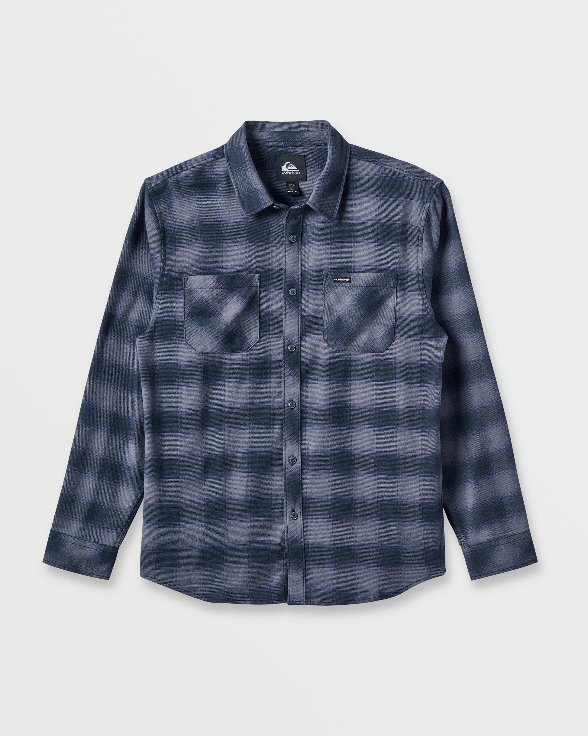 Terrace Stretch Flannel Shirt - Phantom Quick Silver Phantom