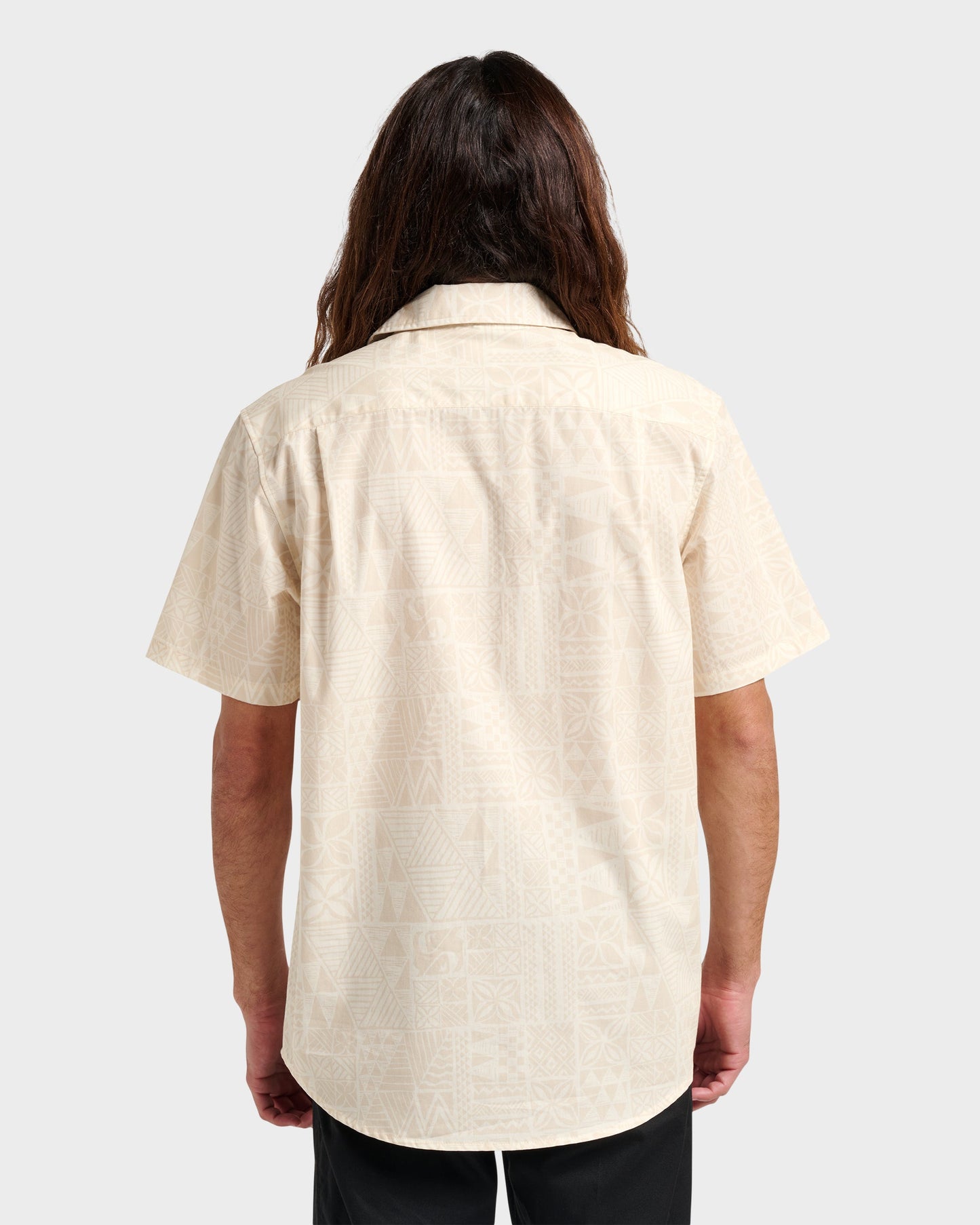 Makaha Classic Short Sleeve Shirt - Off White Quick Silver Off White