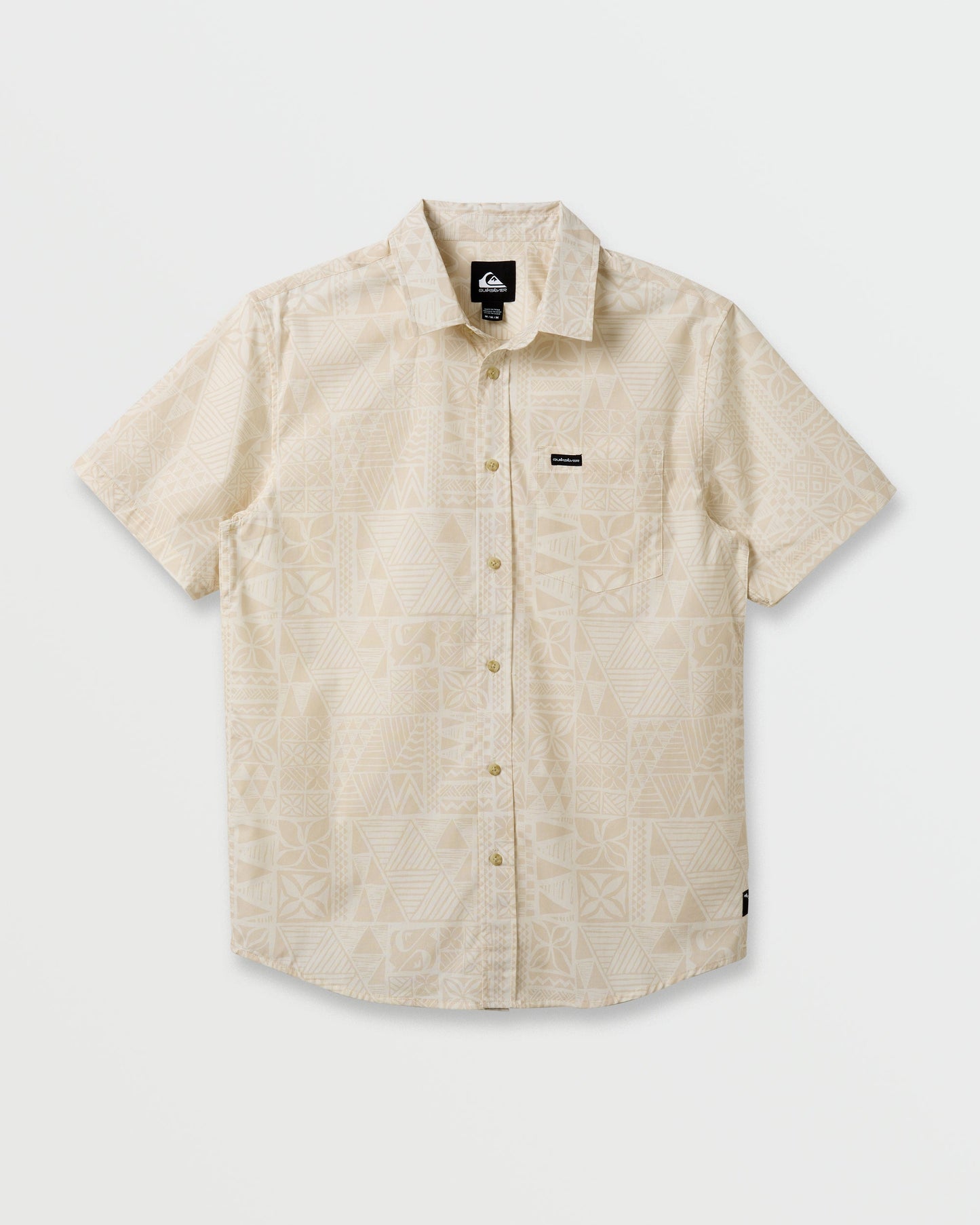 Makaha Classic Short Sleeve Shirt - Off White Quick Silver Off White