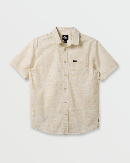 Makaha Classic Short Sleeve Shirt - Off White Quick Silver Off White