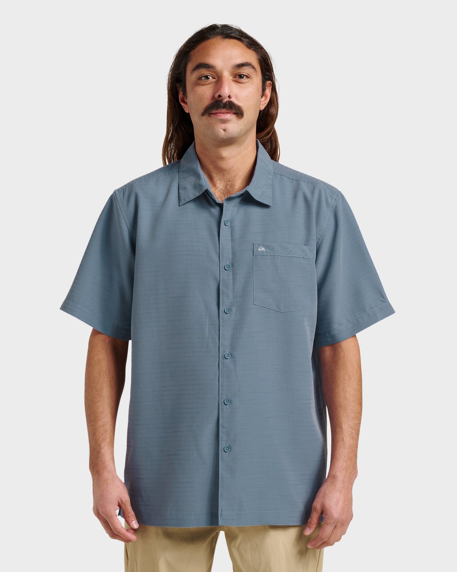 Waterman Centinela Premium Anti-Wrinkle Shirt - Flint Stone Quick Silver Flint Stone