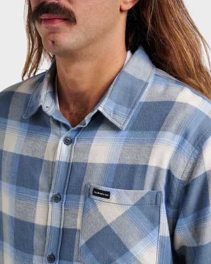 Penmar Check Flannel Shirt - China Blue Quick Silver China Blue