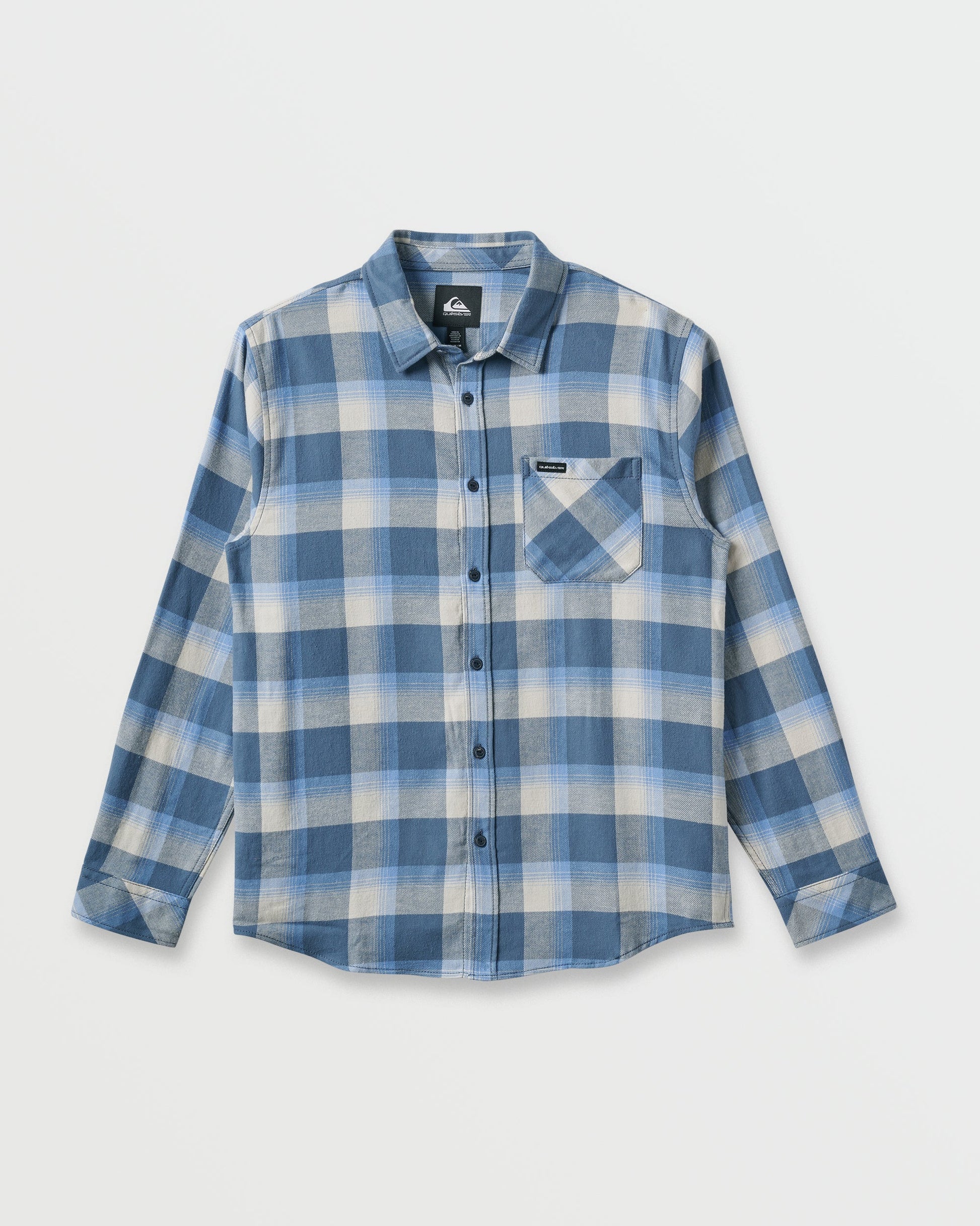 Penmar Check Flannel Shirt - China Blue Quick Silver China Blue