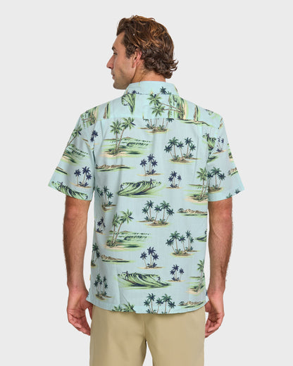 Waterman Day Dreamin' Shirt - Cool Blue Quick Silver Cool Blue