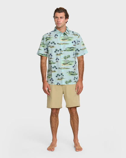 Waterman Day Dreamin' Shirt - Cool Blue Quick Silver Cool Blue