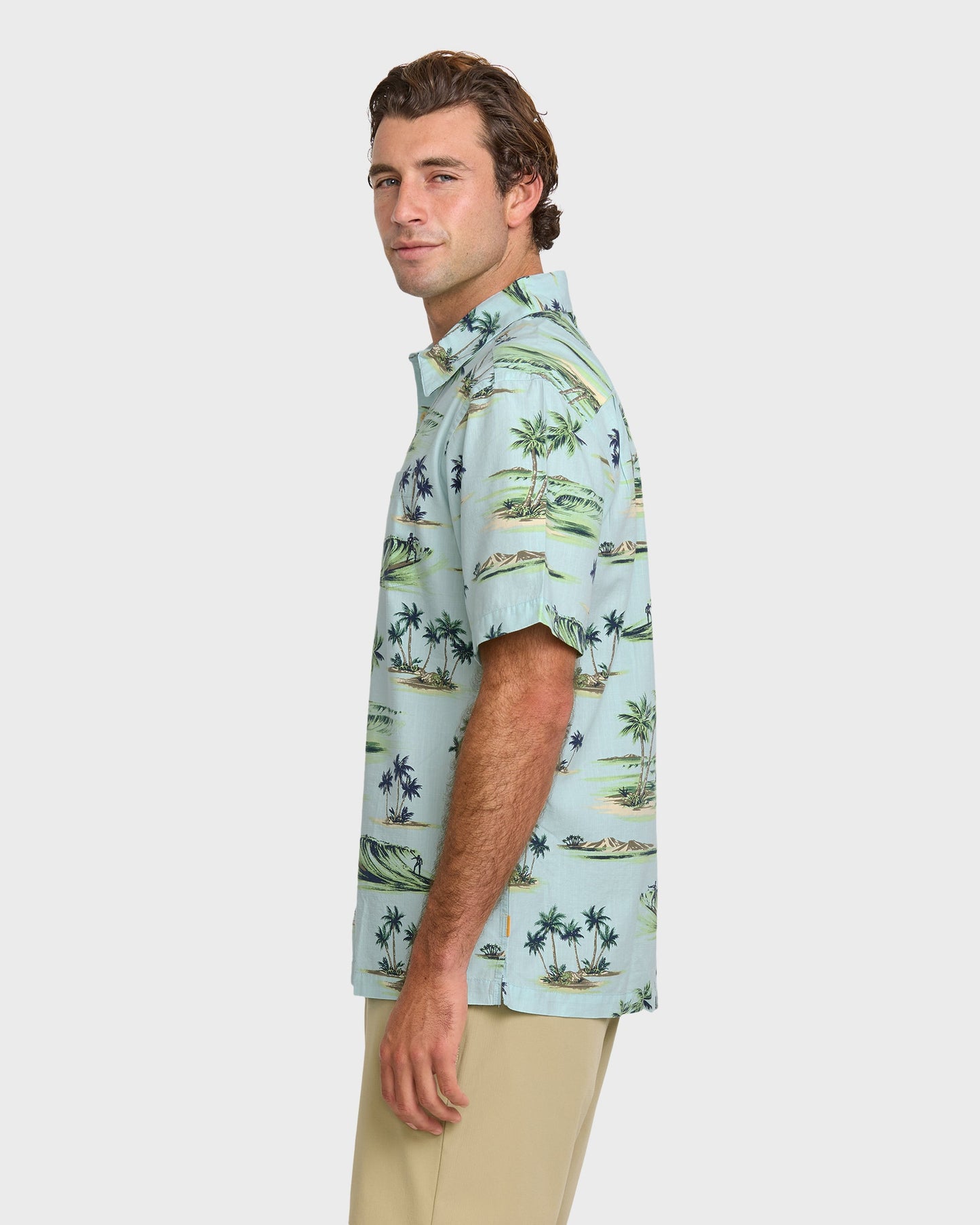 Waterman Day Dreamin' Shirt - Cool Blue Quick Silver Cool Blue