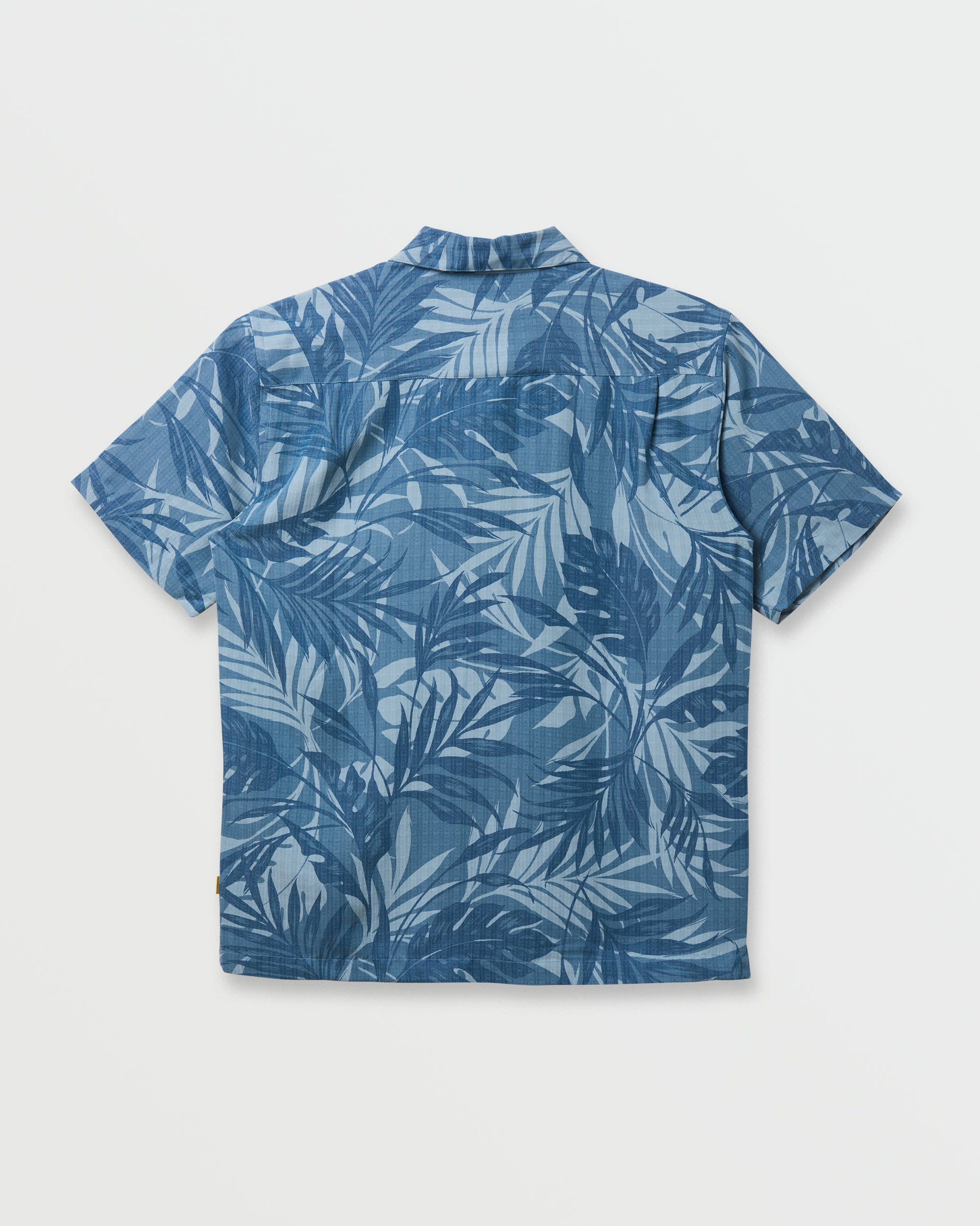 Waterman Botanical Short Sleeve Shirt - Midnight Navy Quick Silver Midnight Navy