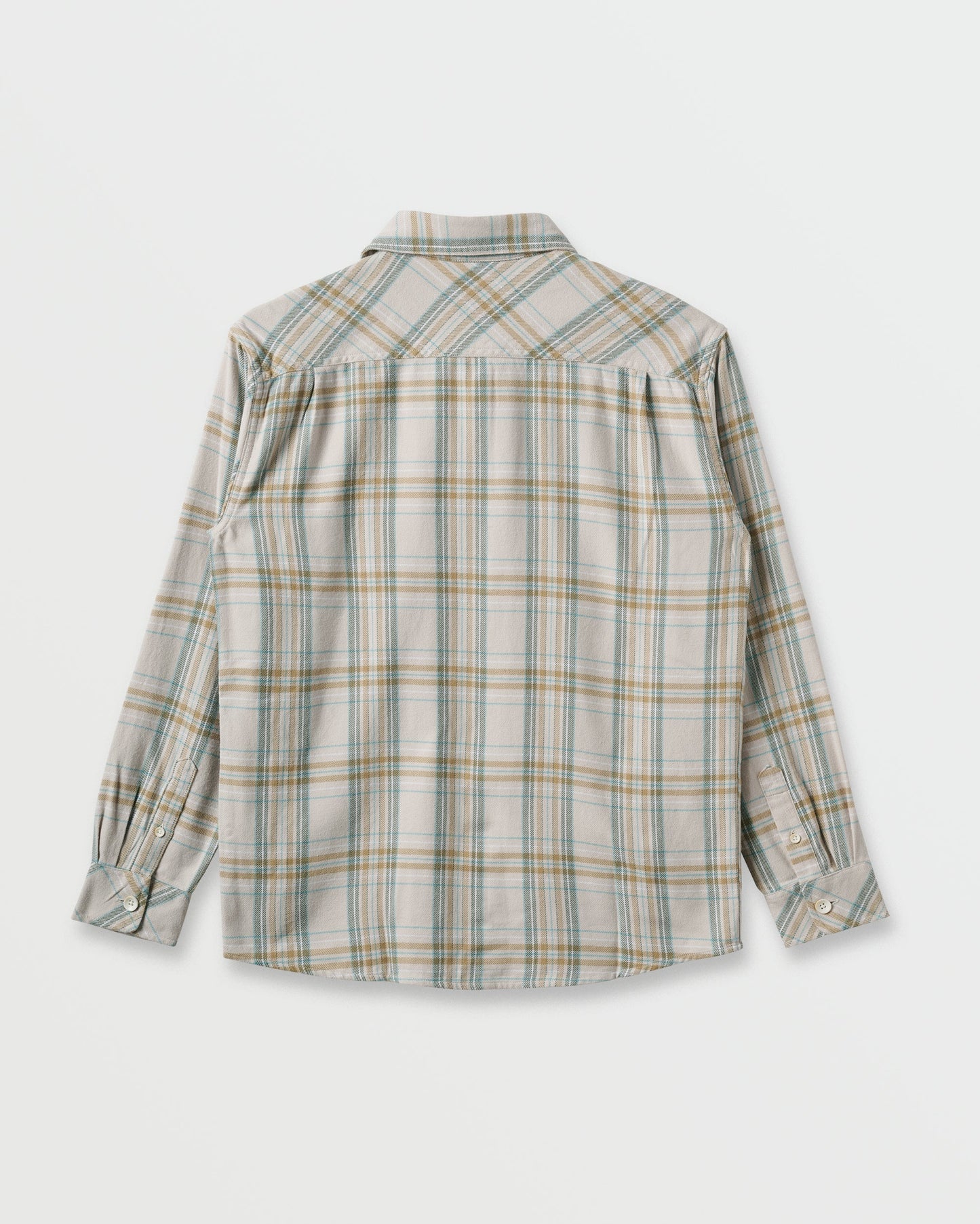 Waterman Bodie Flannel Shirt - Moonbeam Quick Silver Moonbeam