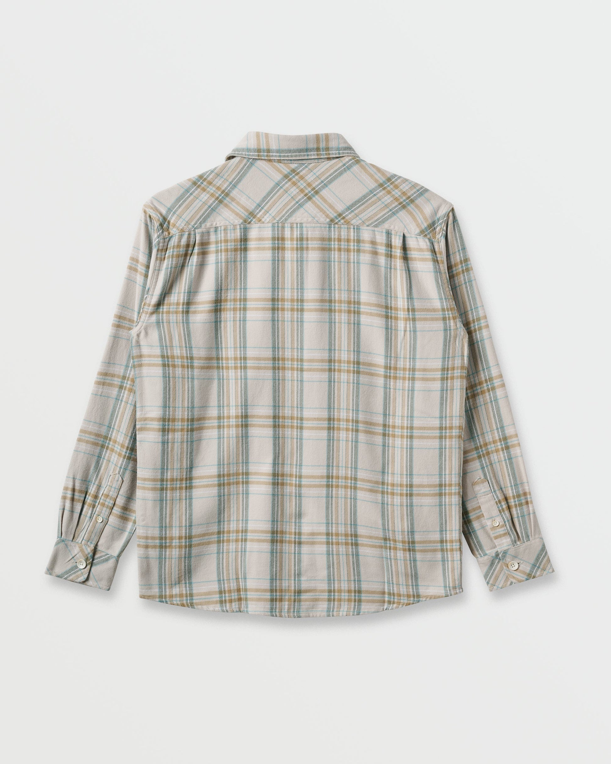 Waterman Bodie Flannel Shirt - Moonbeam Quick Silver Moonbeam