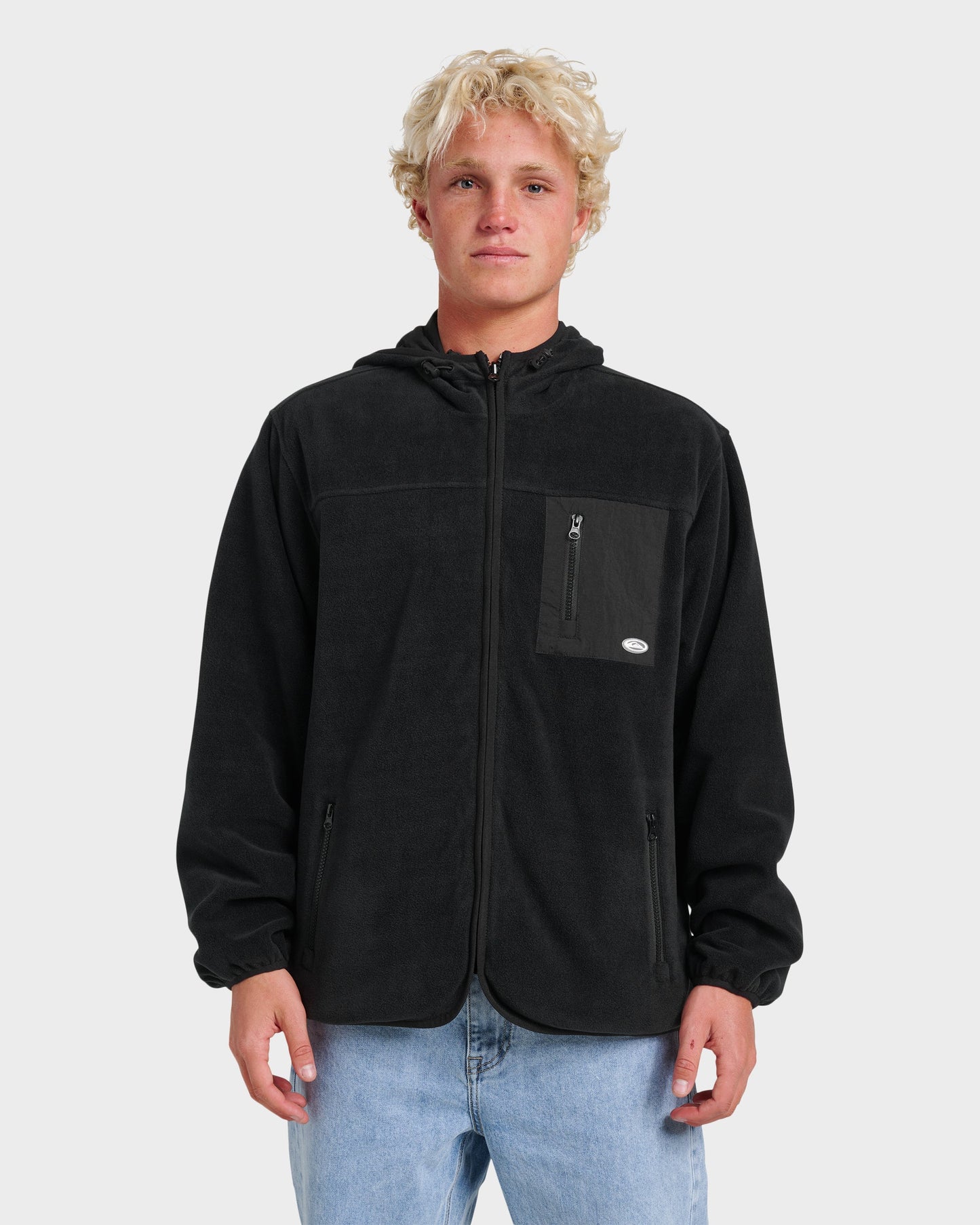 Reversible Zip Hoodie - Black Quick Silver Black