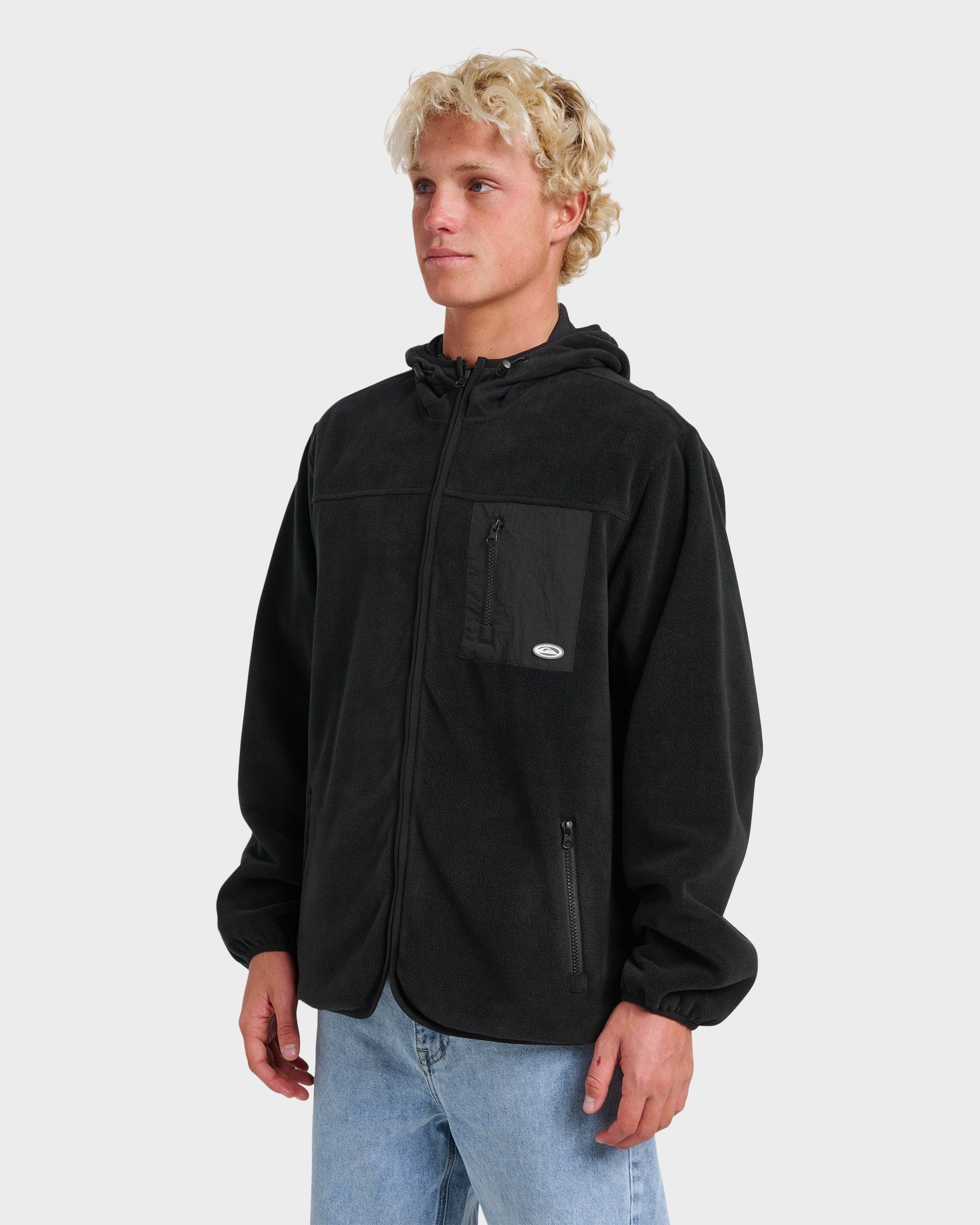 Reversible Zip Hoodie - Black Quick Silver Black