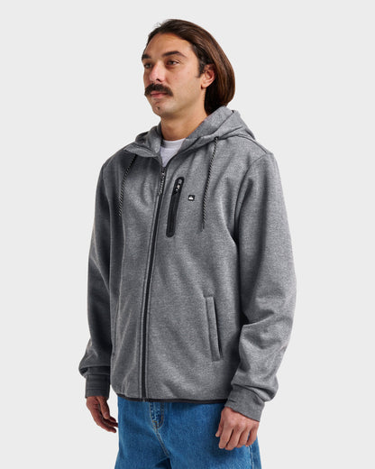 Waterman Departure Zip Sweatshirt - Phantom Heather Quick Silver Phantom Heather
