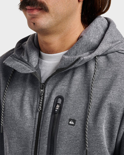 Waterman Departure Zip Sweatshirt - Phantom Heather Quick Silver Phantom Heather