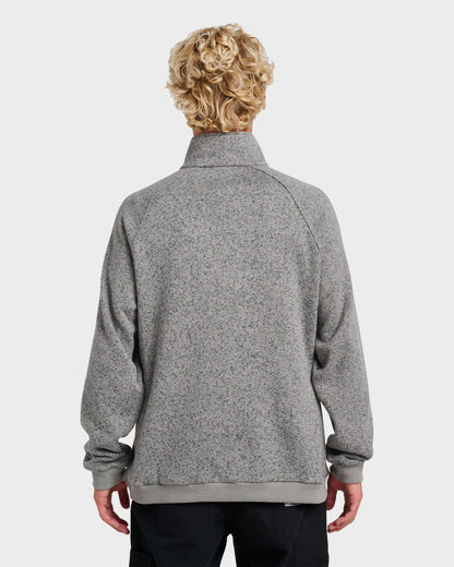 Keller Half Zip Mock Sweatshirt - Smoked Gray Heather Quick Silver Smoked Gray Heather