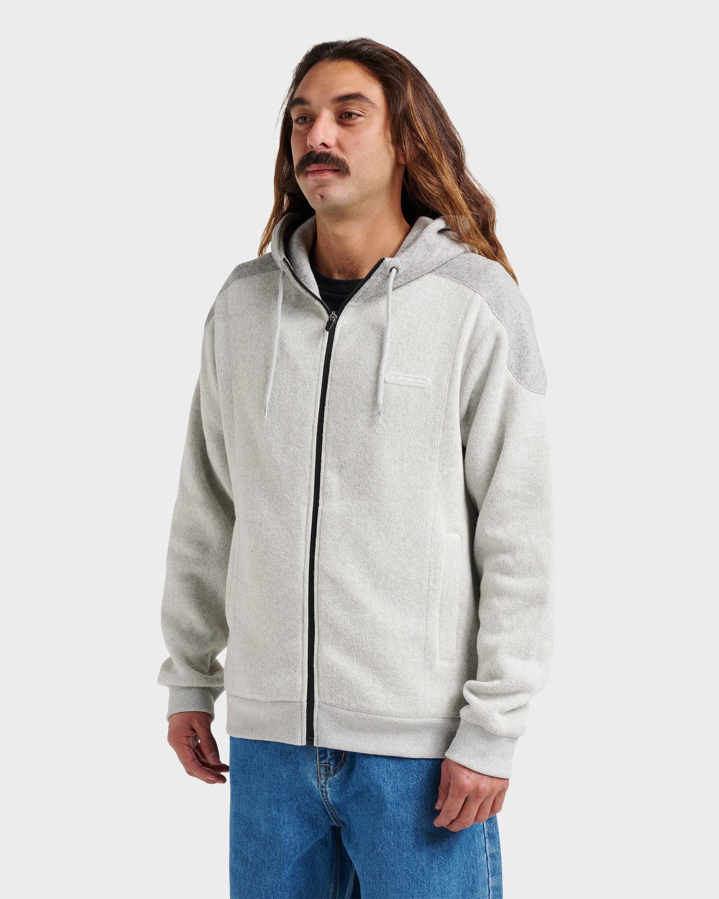 Keller Zip Hoodie - Light Gray Heather Quick Silver Light Gray Heather