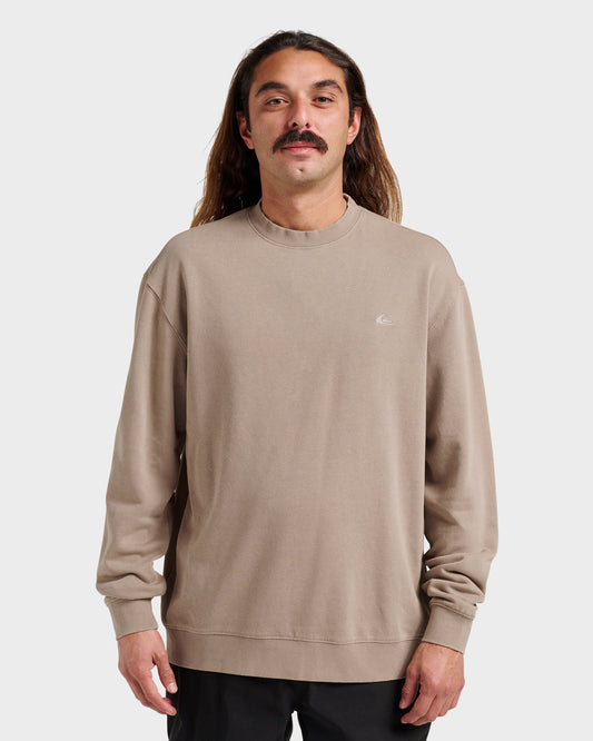 Saltwater Crewneck Sweatshirt - Fallen Rock Quick Silver Fallen Rock