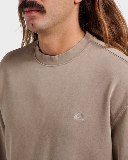 Saltwater Crewneck Sweatshirt - Fallen Rock Quick Silver Fallen Rock