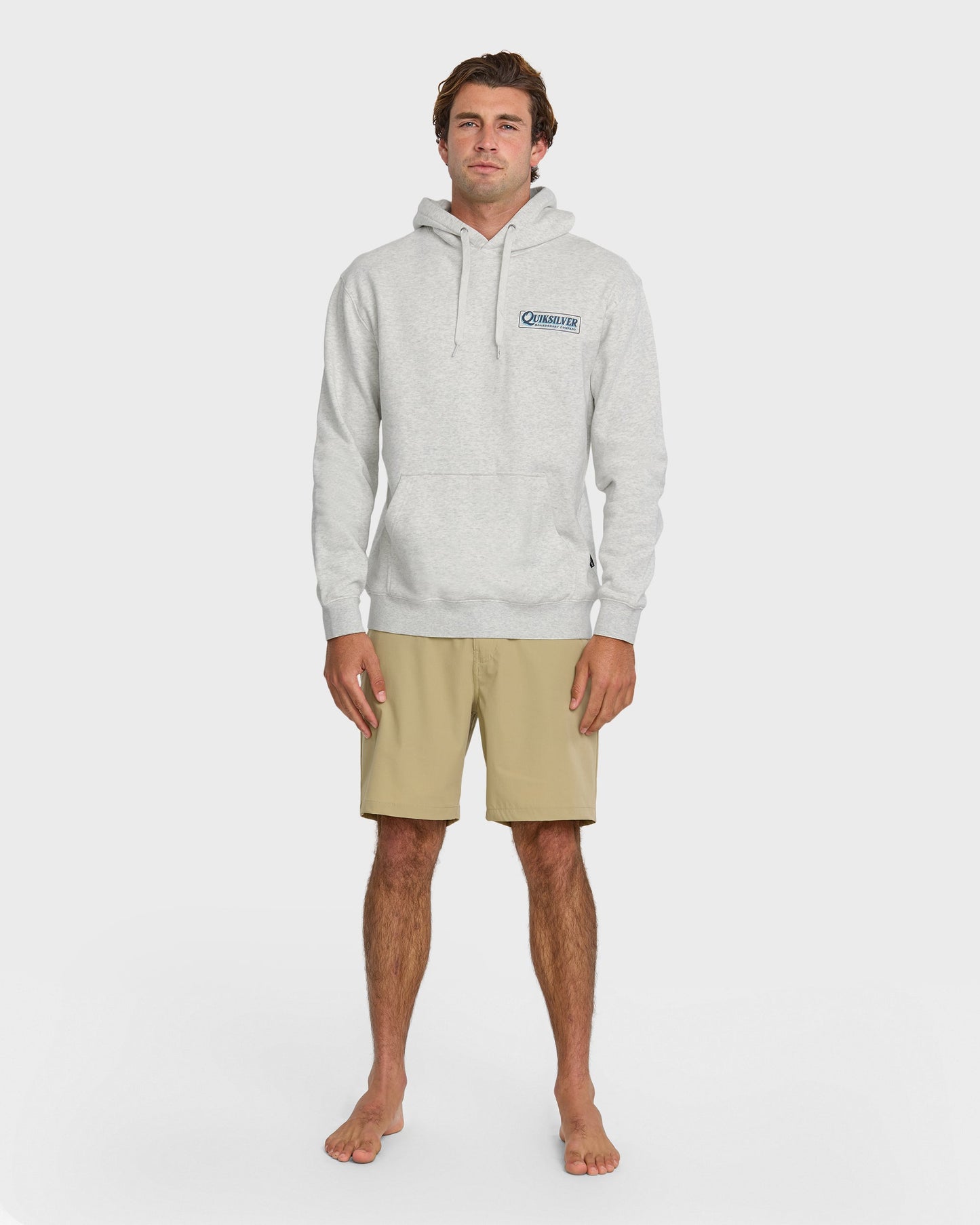 Graphic Hoodie - White/Heather Quick Silver White/Heather
