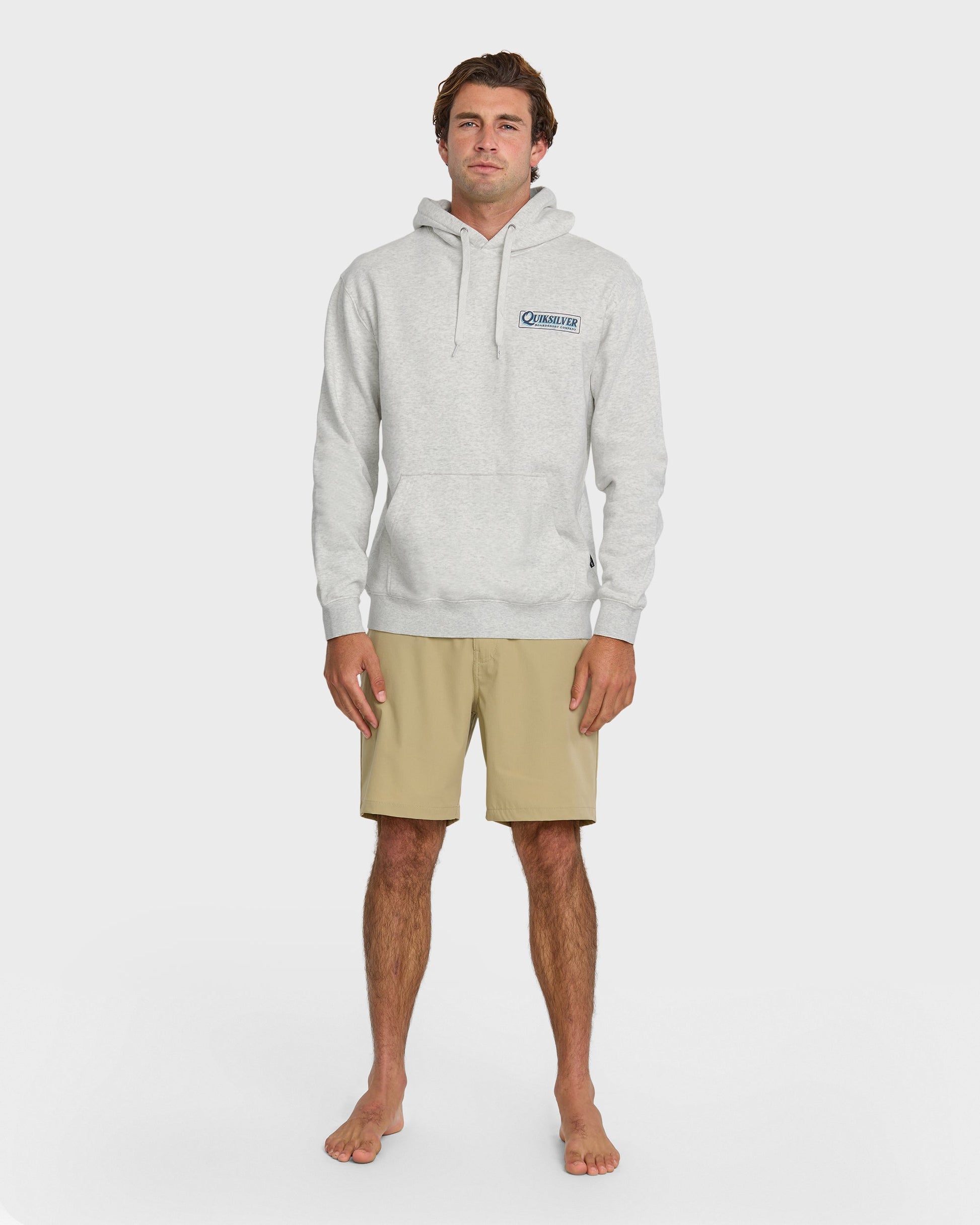 Graphic Hoodie - White/Heather Quick Silver White/Heather