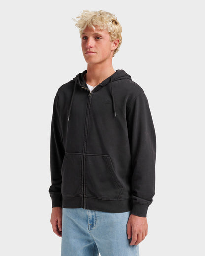 Saltwater Full Zip Hoodie - Black Quick Silver Black