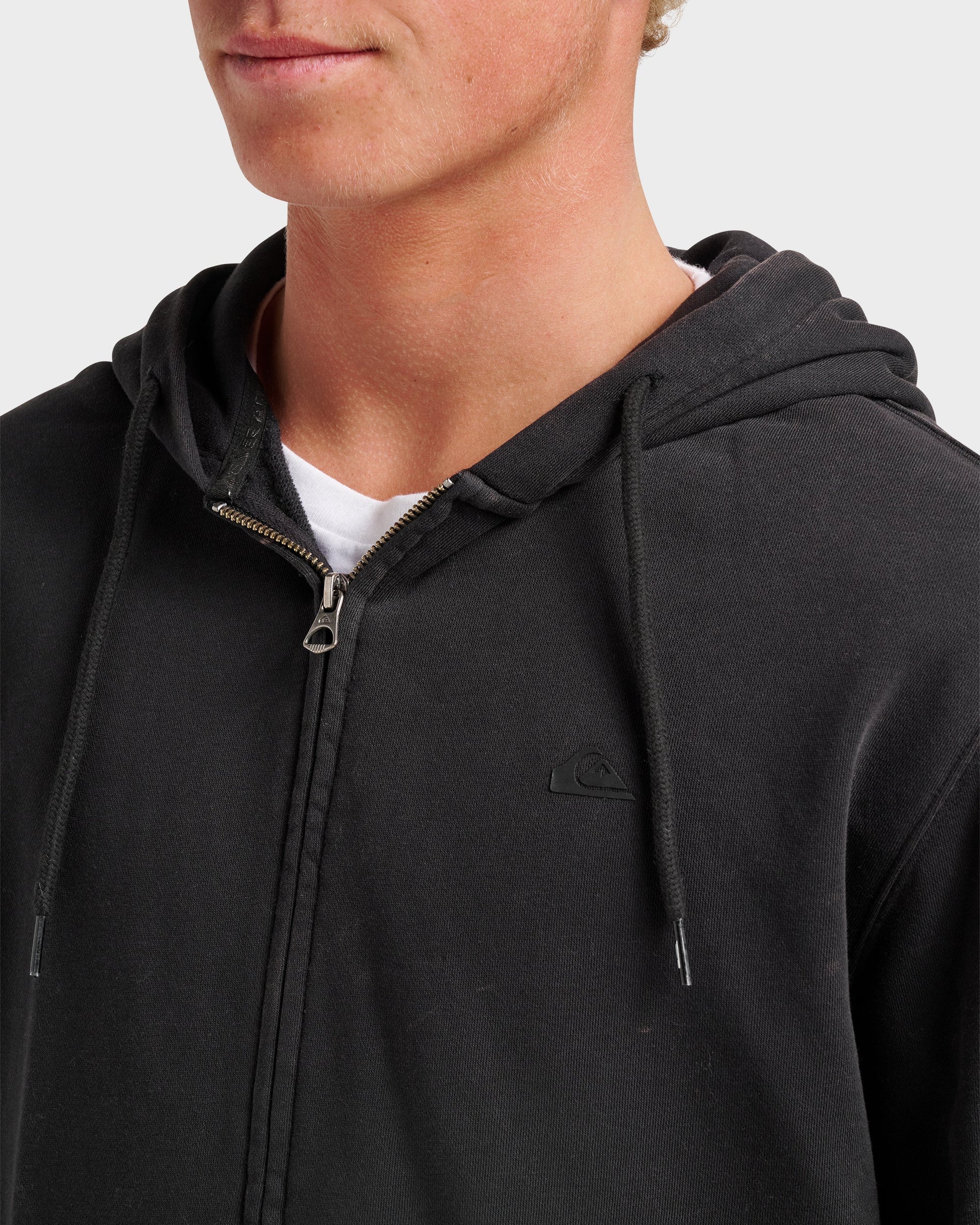 Saltwater Full Zip Hoodie - Black Quick Silver Black