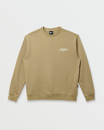 Graphic Crewneck Sweatshirt - Twill Quick Silver Twill