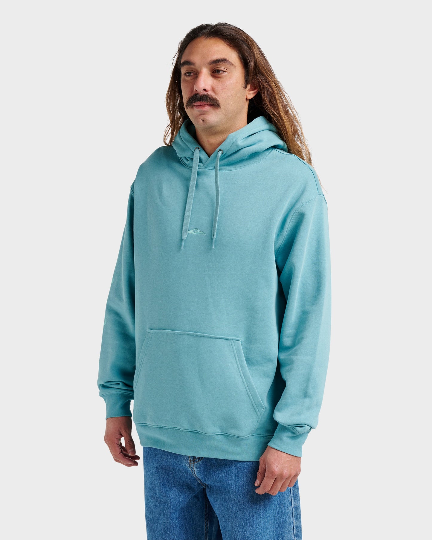 Passage Logo Hoodie - Dusty Turquoise Quick Silver Dusty Turquoise