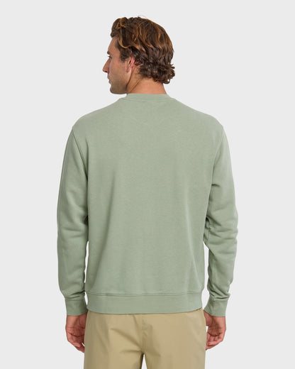 Saltwater Crewneck Sweatshirt - Herb Quick Silver Herb