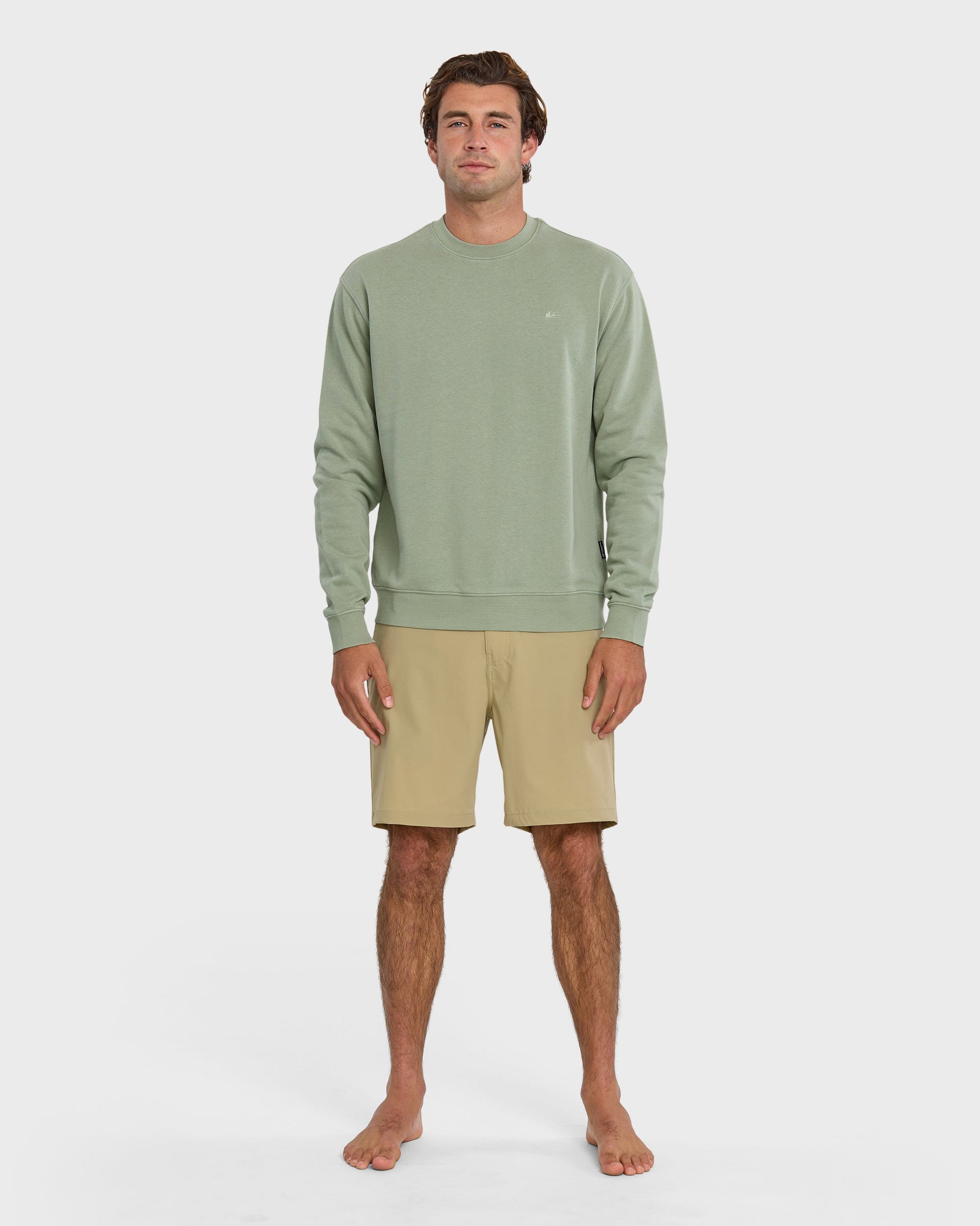 Saltwater Crewneck Sweatshirt - Herb Quick Silver Herb