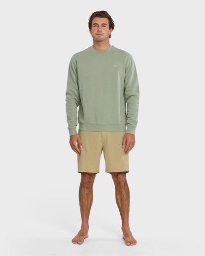 Saltwater Crewneck Sweatshirt - Herb Quick Silver Herb