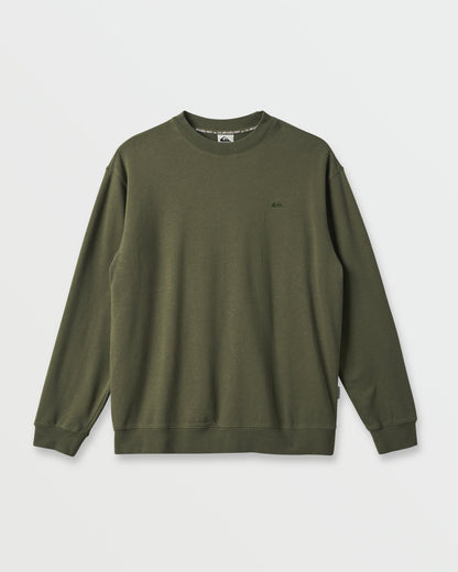 Saltwater Crewneck Sweatshirt - Army Quick Silver Army