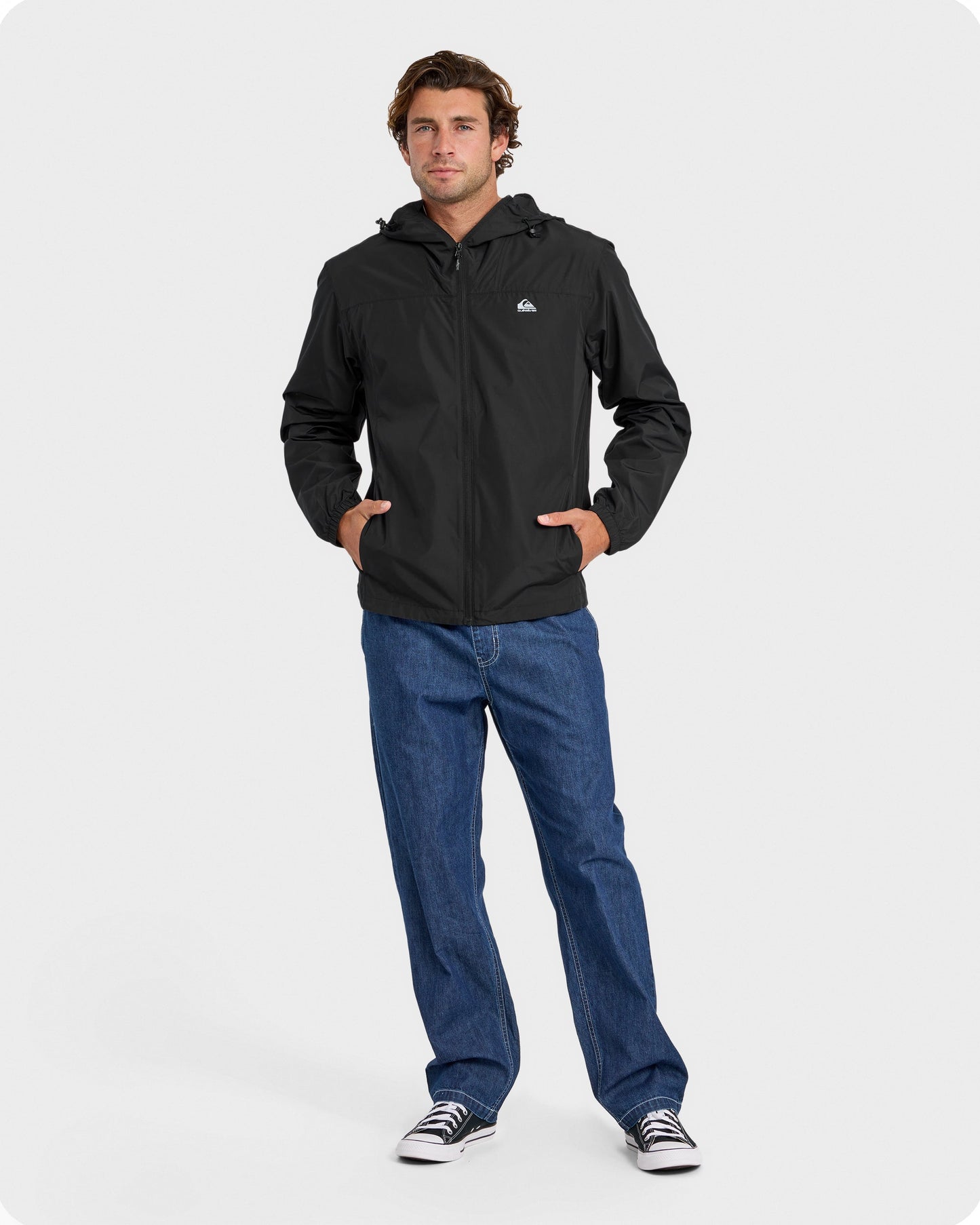 Overcast Windbreaker - Black Quick Silver Black