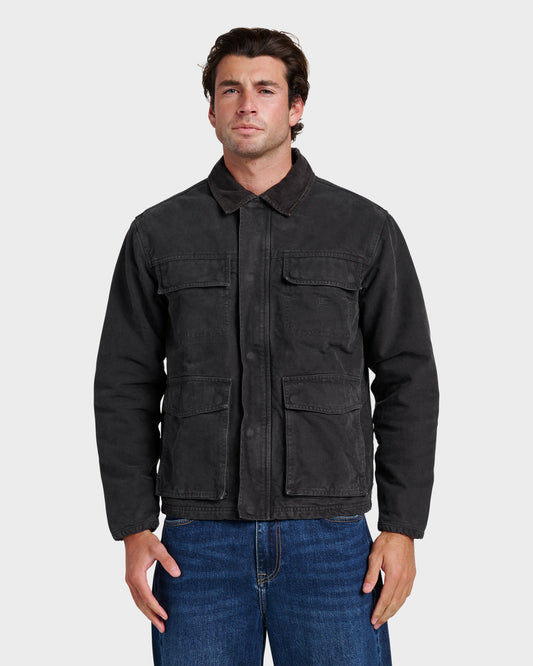 Waterman Refugio Jacket - Phantom Quick Silver Phantom