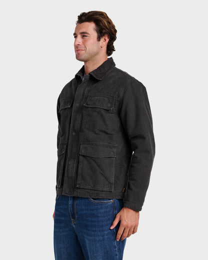 Waterman Refugio Jacket - Phantom Quick Silver Phantom