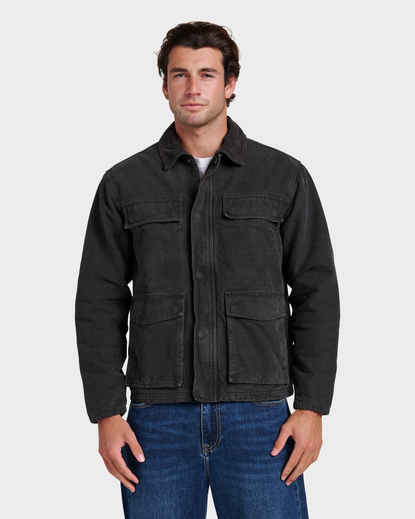 Waterman Refugio Jacket - Phantom Quick Silver Phantom