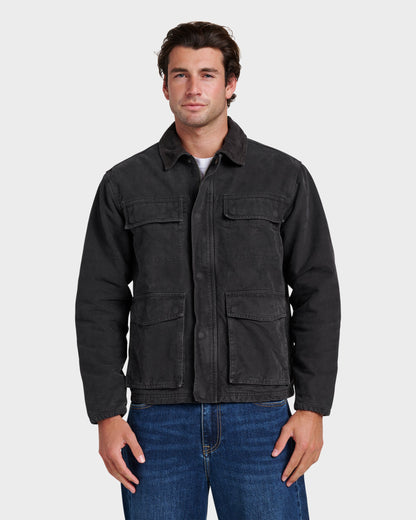 Waterman Refugio Jacket - Phantom Quick Silver Phantom
