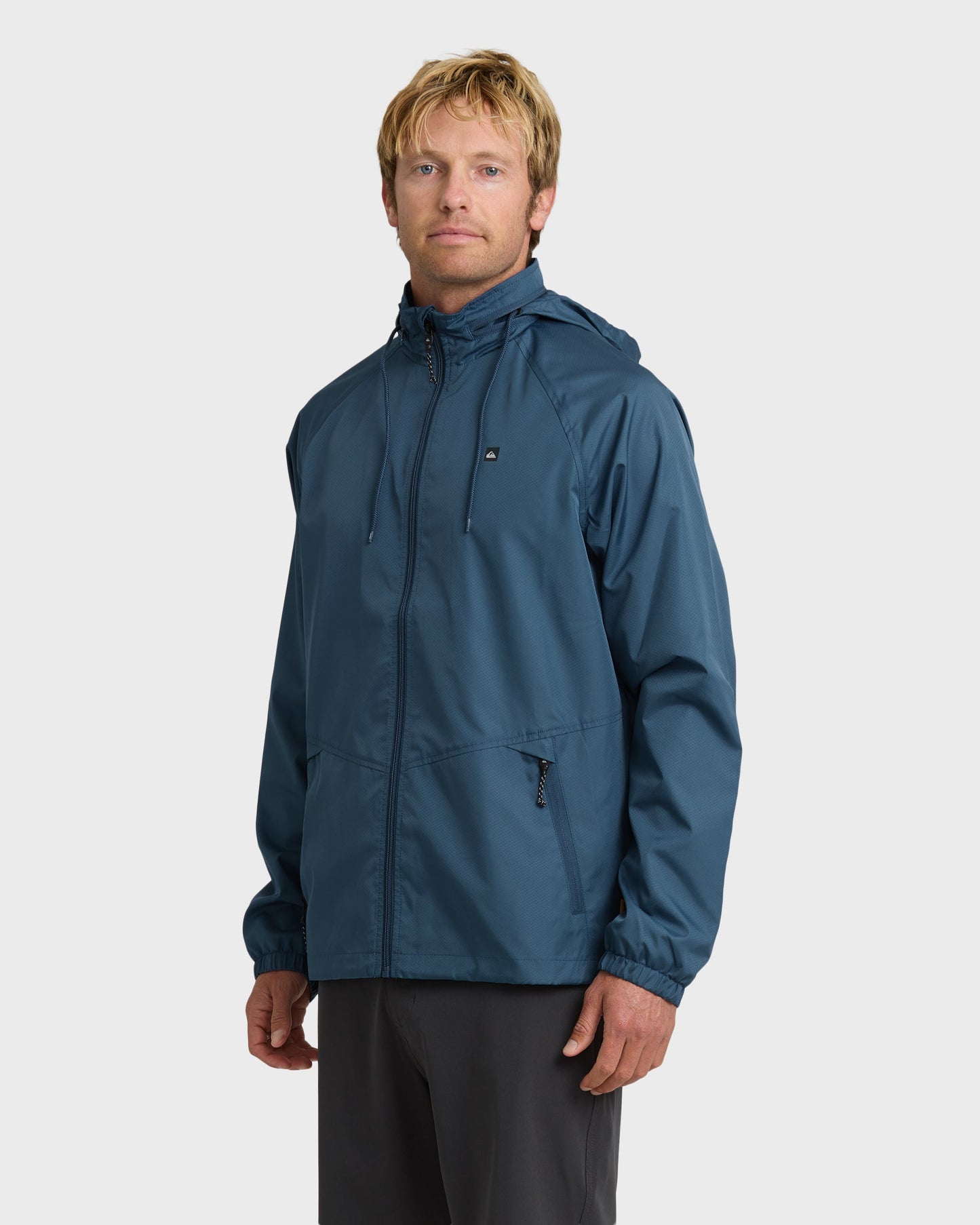 Waterman Shell Shock Water-Resistant Windbreaker - Ensign Blue Quick Silver Ensign Blue