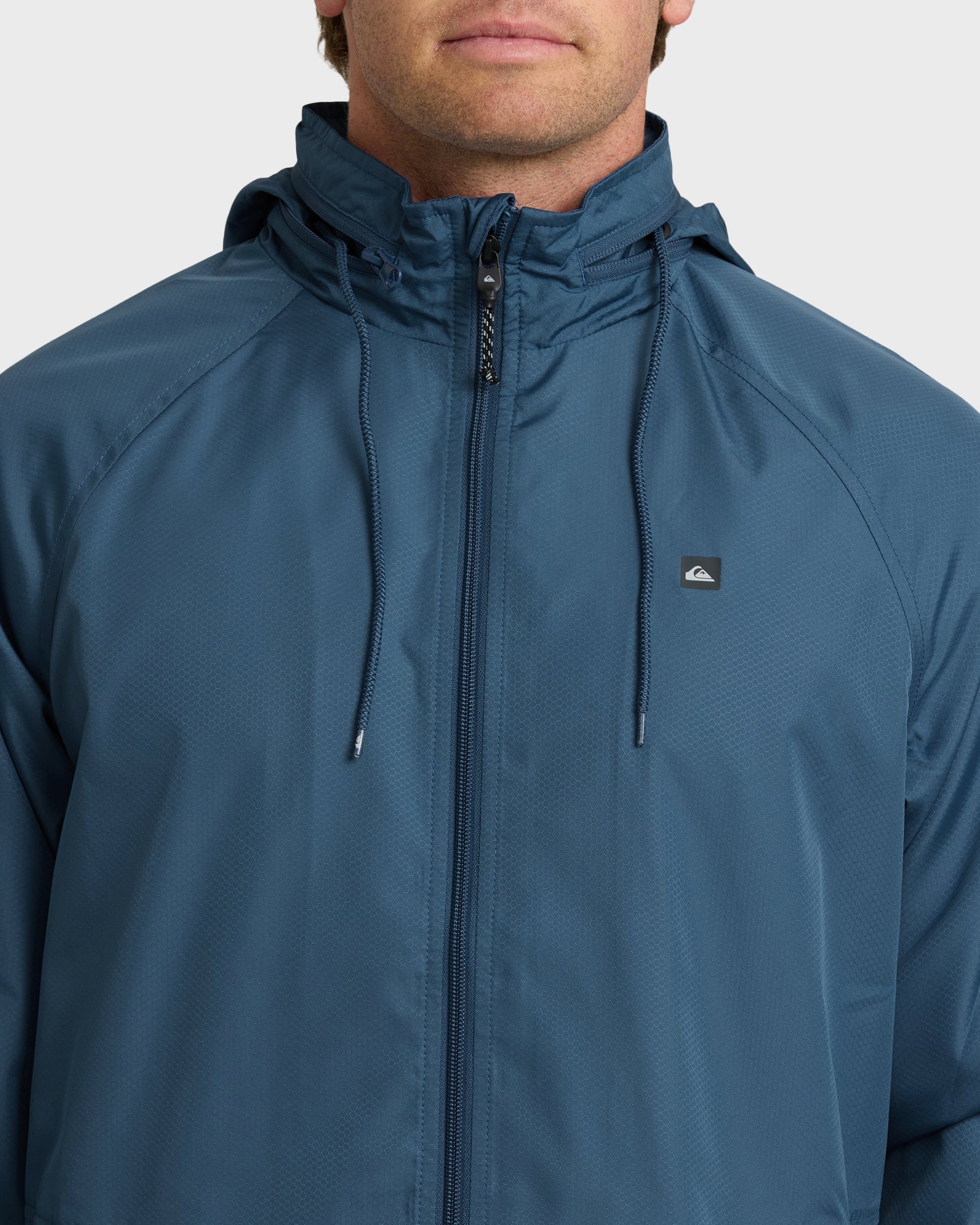 Waterman Shell Shock Water-Resistant Windbreaker - Ensign Blue Quick Silver Ensign Blue