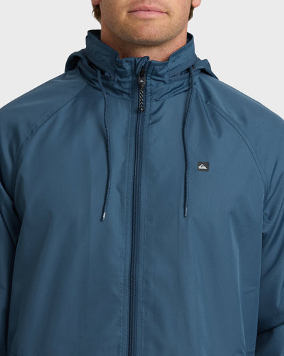 Waterman Shell Shock Water-Resistant Windbreaker - Ensign Blue Quick Silver Ensign Blue