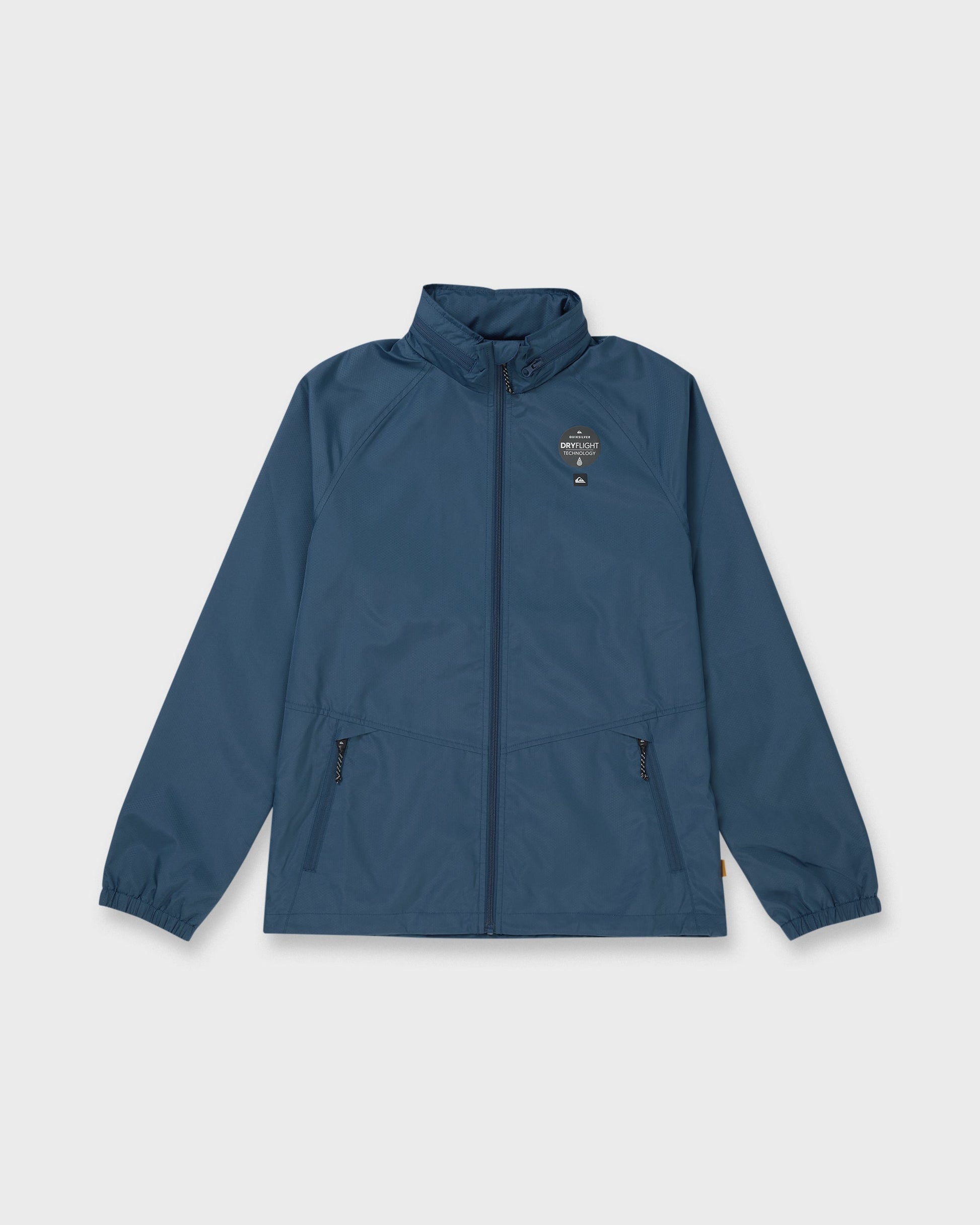 Waterman Shell Shock Water-Resistant Windbreaker - Ensign Blue Quick Silver Ensign Blue