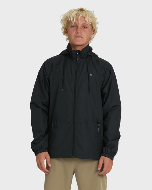 Waterman Shell Shock Water-Resistant Windbreaker - Black Quick Silver Black