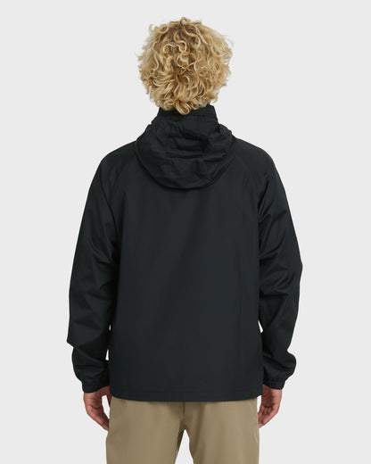Waterman Shell Shock Water-Resistant Windbreaker - Black Quick Silver Black