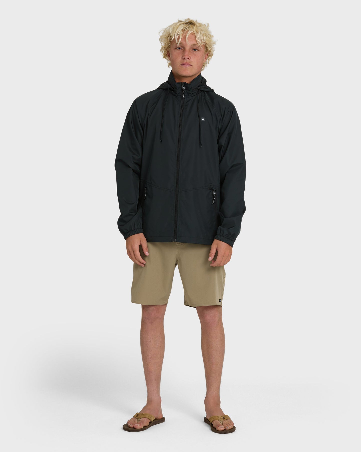 Waterman Shell Shock Water-Resistant Windbreaker - Black Quick Silver Black