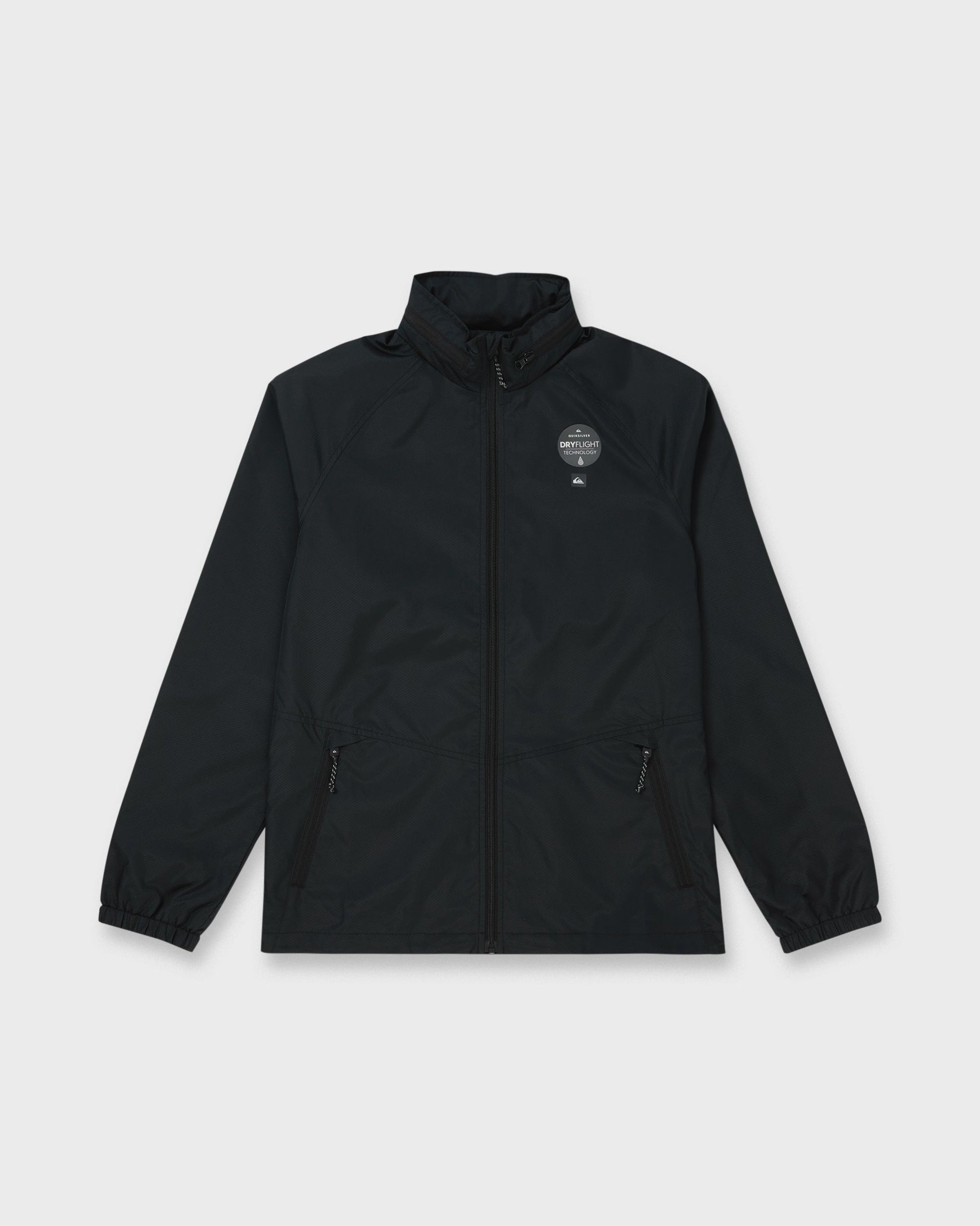 Waterman Shell Shock Water-Resistant Windbreaker - Black Quick Silver Black