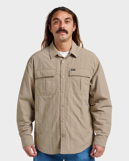 Cold Snap Shacket Jacket - Fallen Rock Quick Silver Fallen Rock