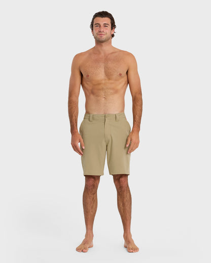 Union Amphibian 20" Hybrid Shorts - Twill Quick Silver Twill