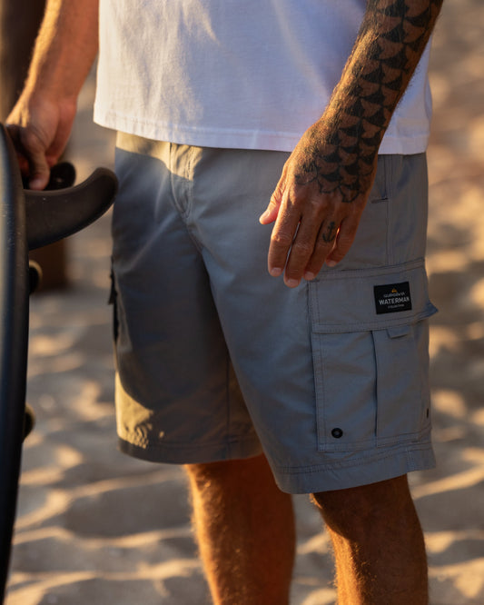 Waterman Maldive Atoll 20" Cargo Shorts - Grey Quick Silver Grey