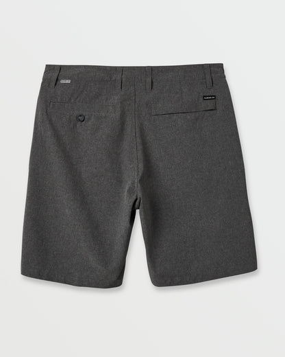 Union Heather 20" Amphibian Hybrid Shorts - Black Quick Silver Black