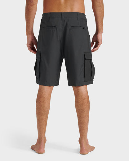 Union Amphibian Cargo 20" Hybrid Short - Black Quick Silver Black